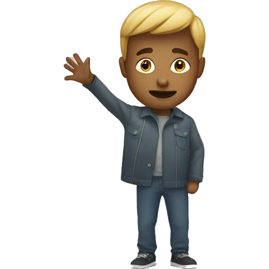 Person with air coming from behind emoji