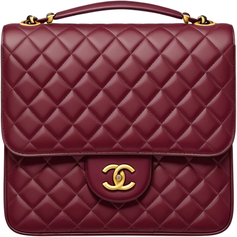 Un sac Channel bordeaux emoji