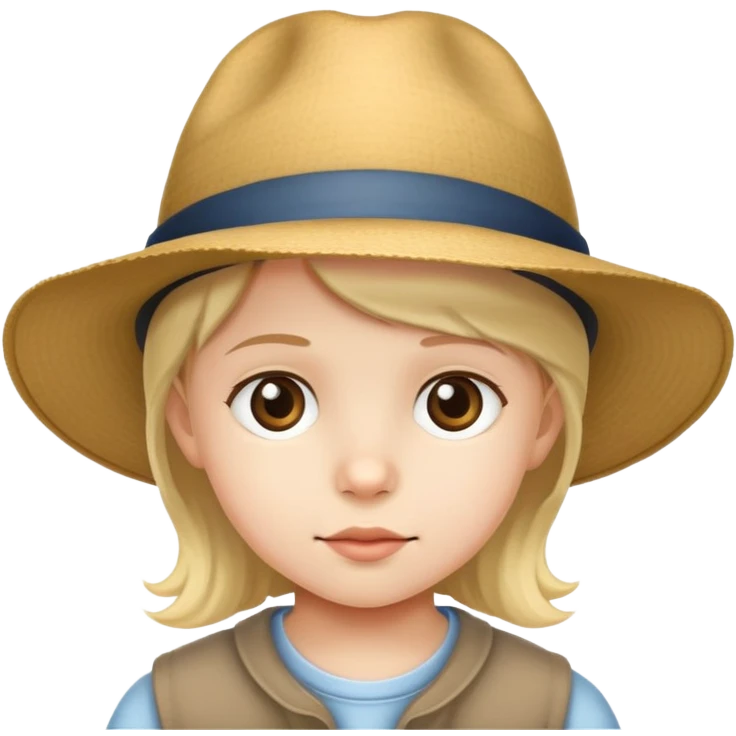 Şapkalı çocuk emoji