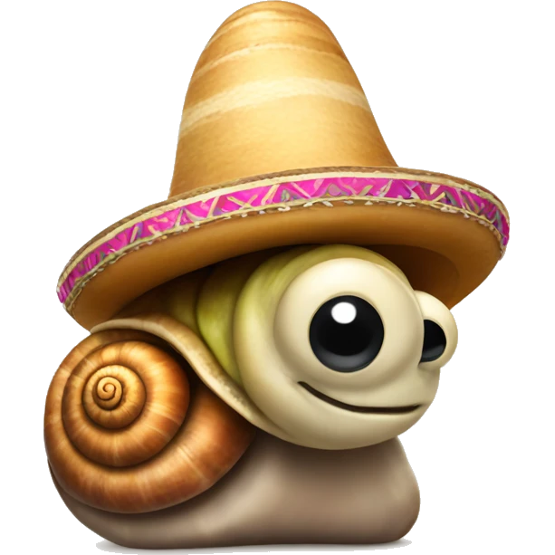 Snail wearing a sombrero  emoji