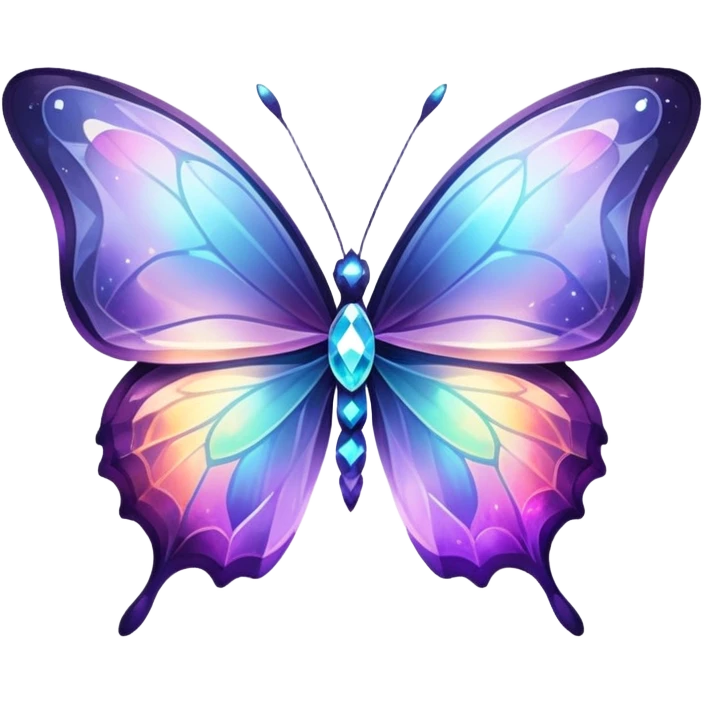 Nebula Crystal Butterfly emoji
