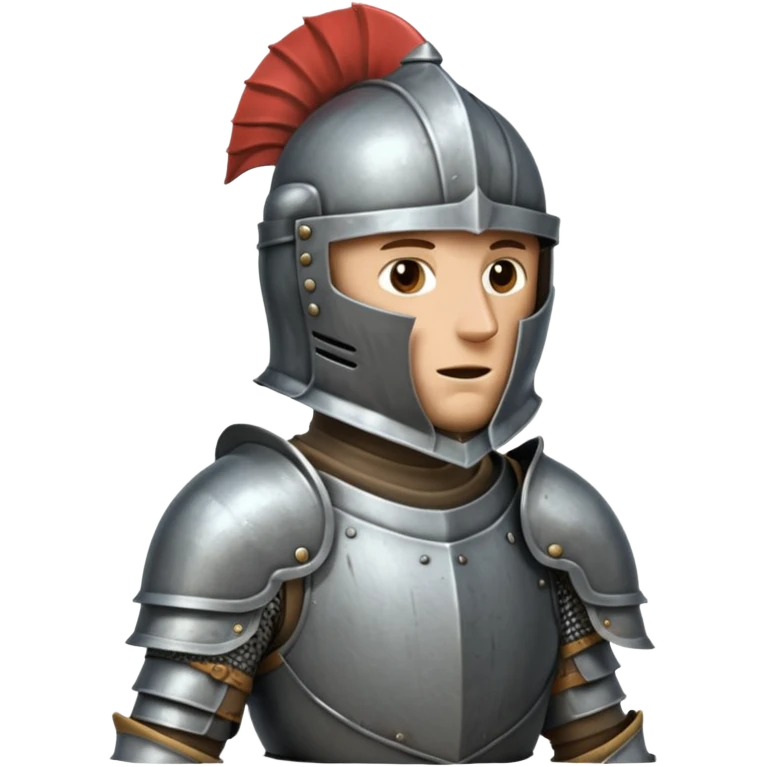 Caballero de armadura con casco cerrado emoji