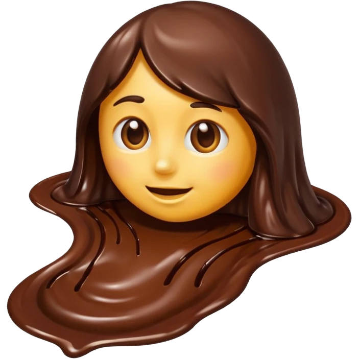 Melted chocolate  emoji