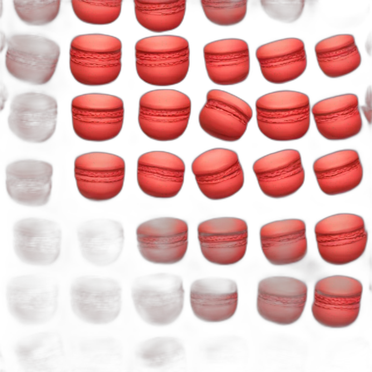red Macaron emoji