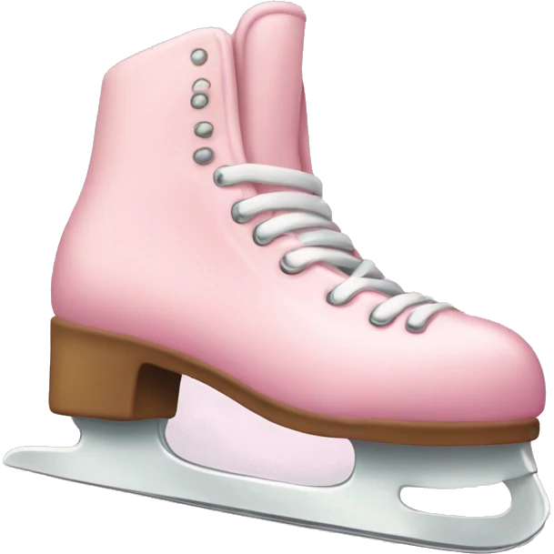 pastel pink ice skates emoji