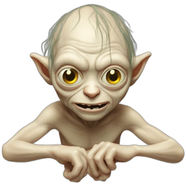 Gollum en string emoji