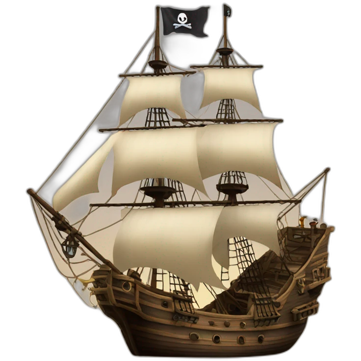 pirate ship emoji
