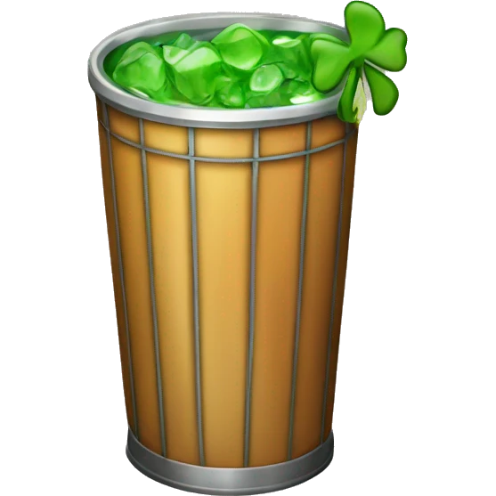 Irish trash can cocktail drink  emoji