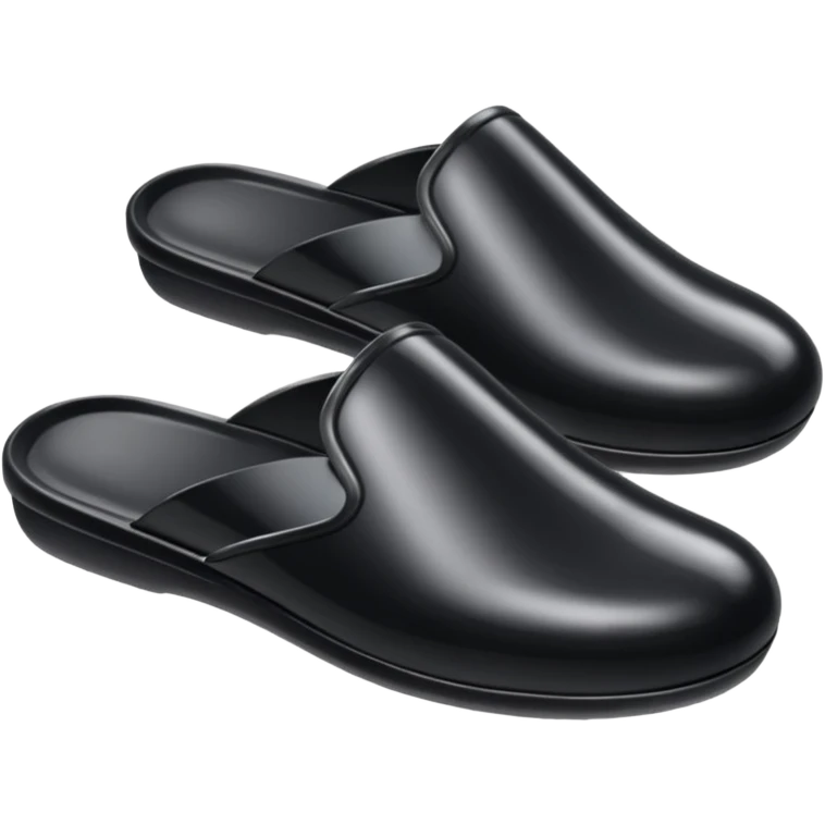 black plastic slipper emoji