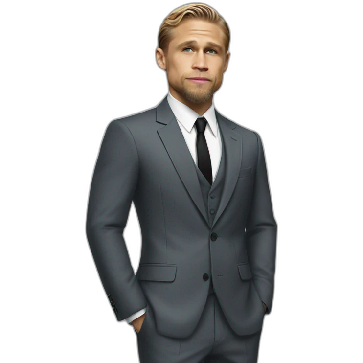 charlie hunnam wearing suit emoji