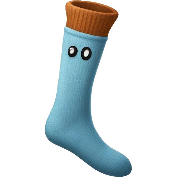 Stiff sock emoji