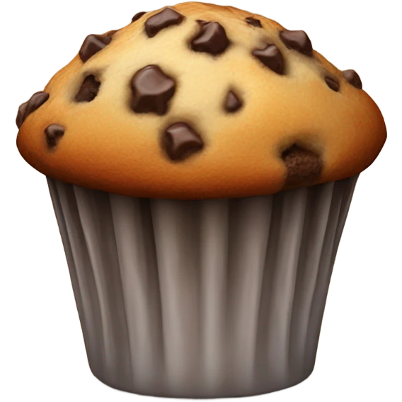 Chocolate chip muffin emoji