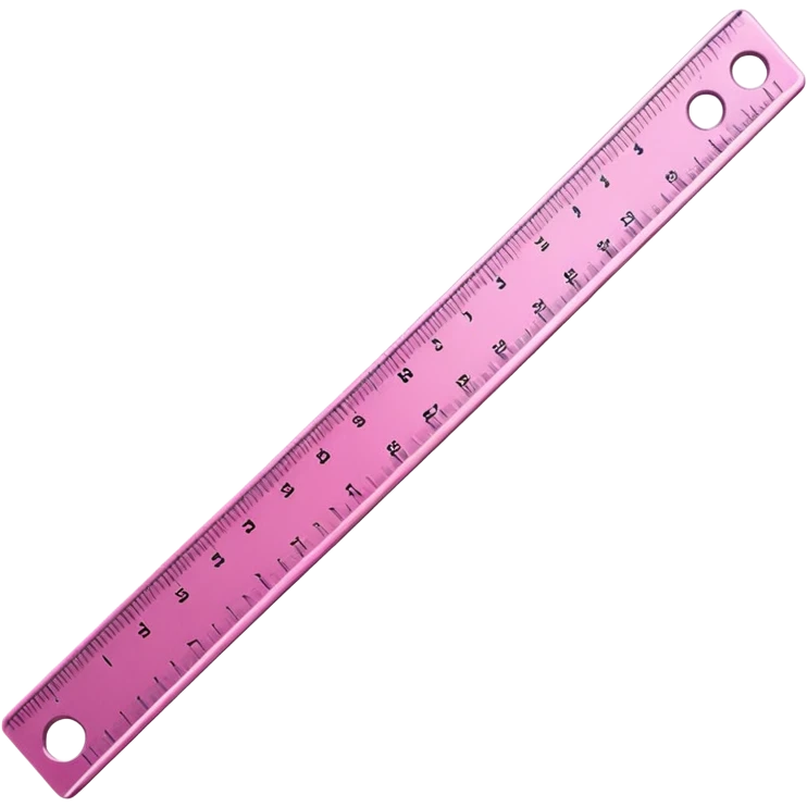 mac os icon, ruler, measures, pink emoji
