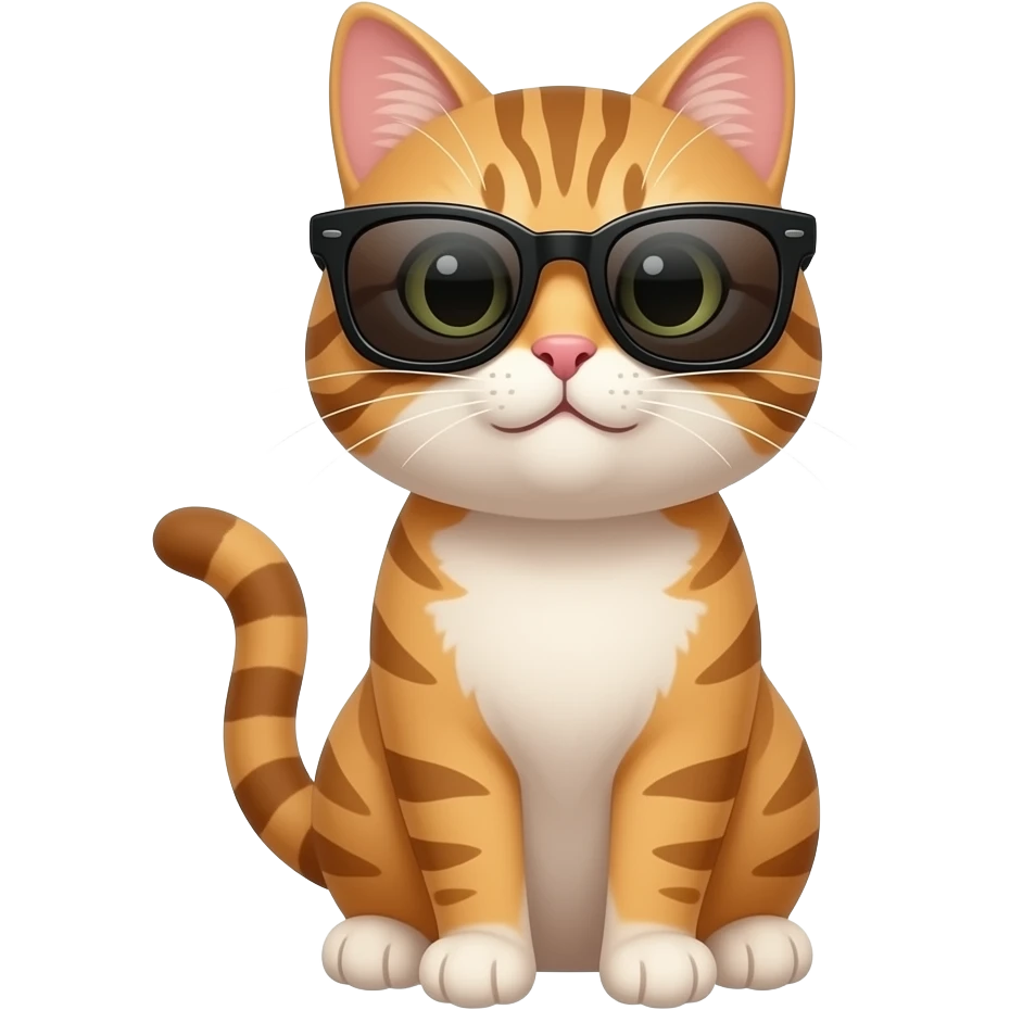 Cat wearing sunglasses emoji