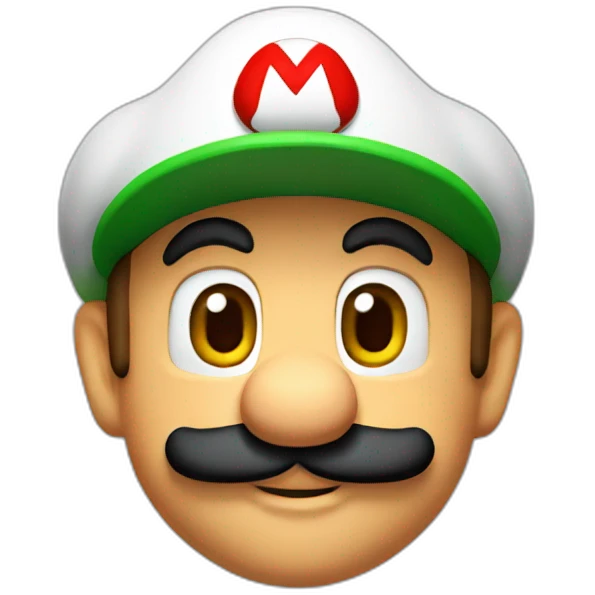 mario with luigi hat emoji