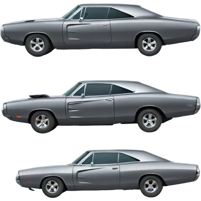Dodge Charger speeding  emoji