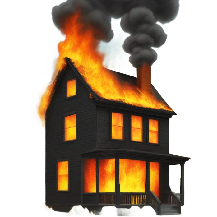 House on fire emoji