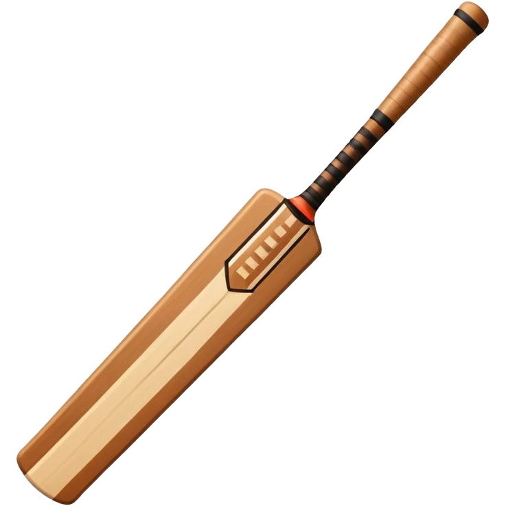make a emoji of cricket bat emoji