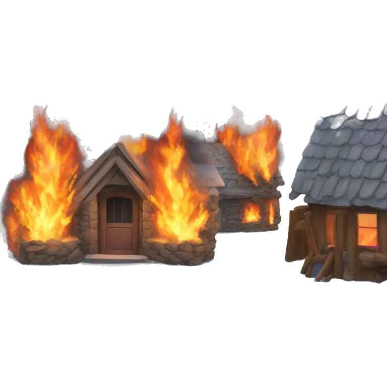 Fire in winter emoji