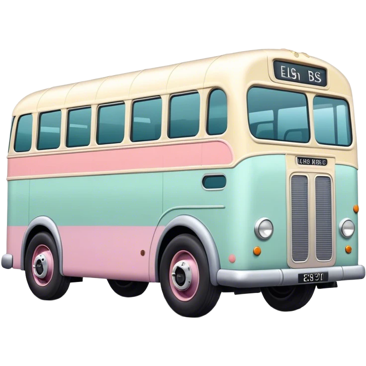 pastel British bus emoji