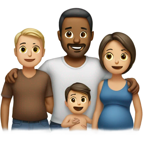 Man Pregnant with two children at one time emoji