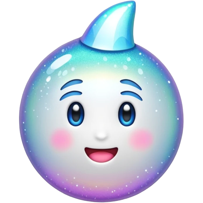 white sparkly goth object, remove background emoji