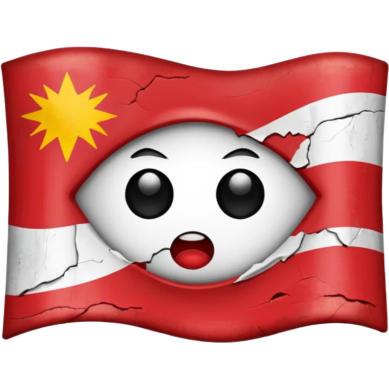 Flagge mit einen Schwarzen Auge emoji