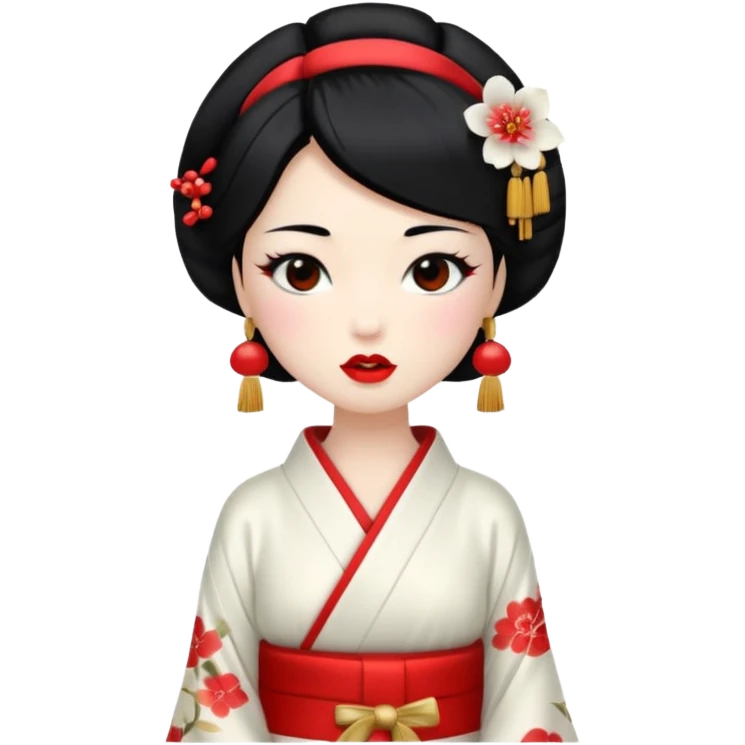 geisha singing emoji