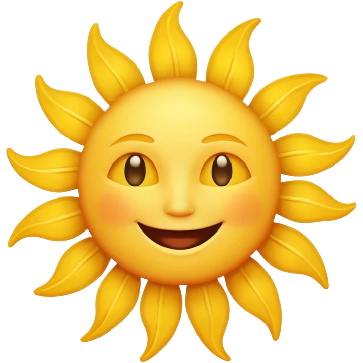 smiling sun emoji emoji