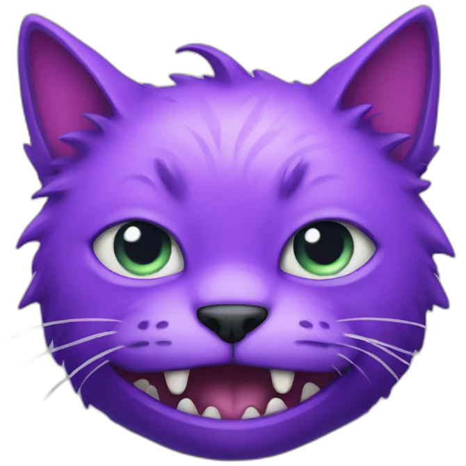 Purple monster cat emoji