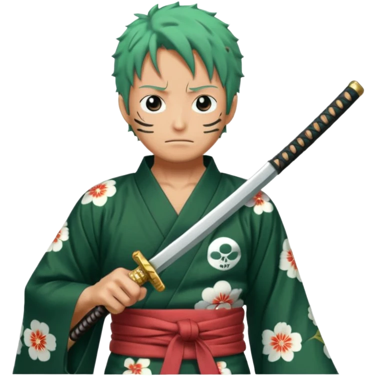 one piece zoro in land of wano emoji