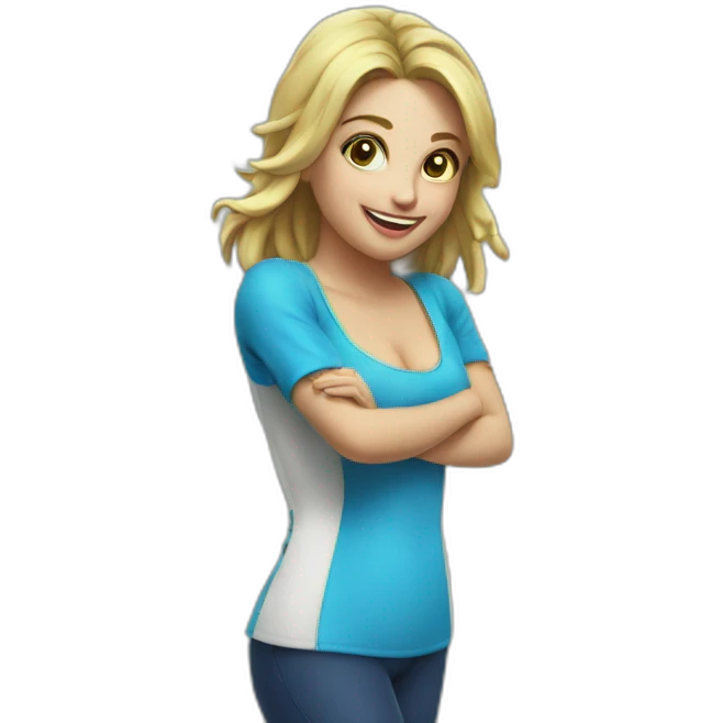 Sally winning at pool smugly emoji