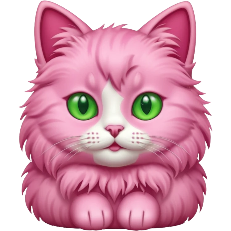 Pink cat emoji