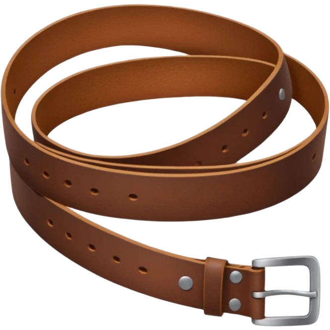 Hand hold belt at 45 degree angle emoji