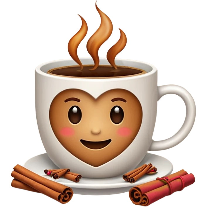 Coffee with cinnamon emoji
