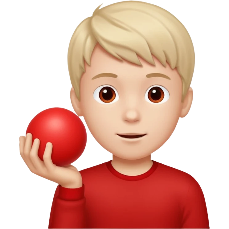 a son playing a ball emoji