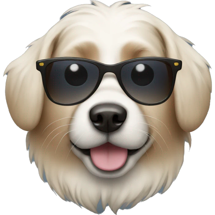 Dog with sunglasses  emoji