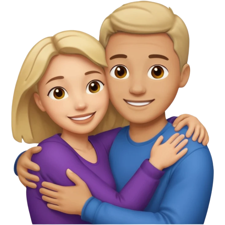 رجل لاصق على امراة emoji