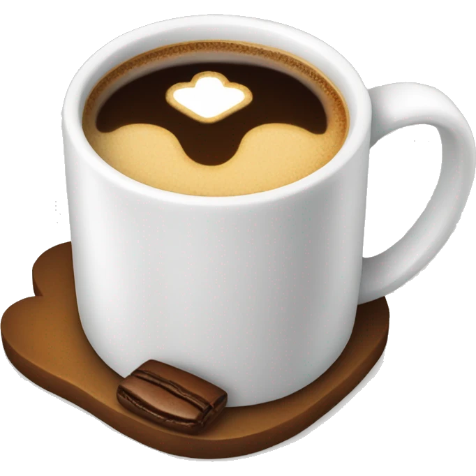 a pretty mug with coffee emoji