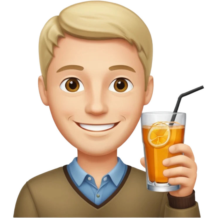 man with drink emoji