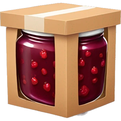 A box overflowing with jam emoji