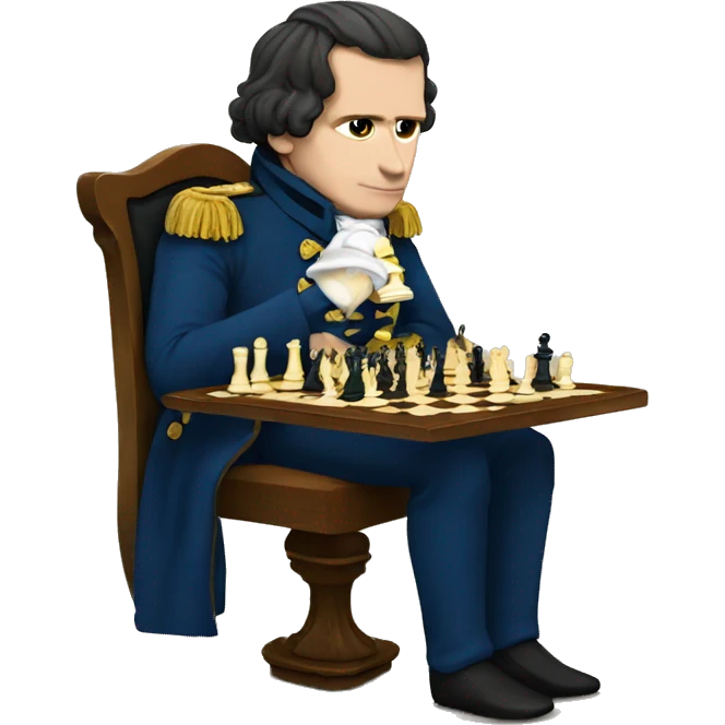 Napoleon playing chess emoji