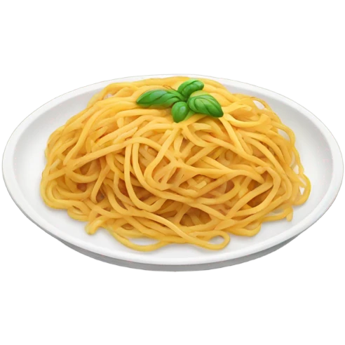 Plate with spaghetti  emoji