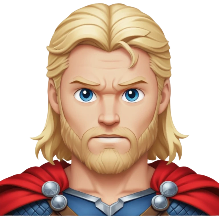 Thor Norse god of thunder with red cape emoji