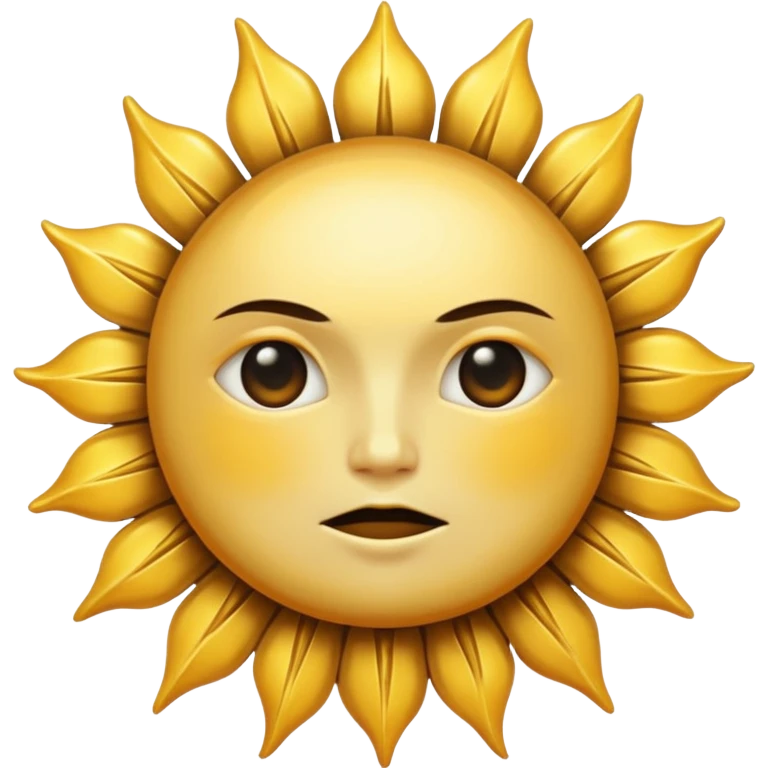 Gothic sun emoji