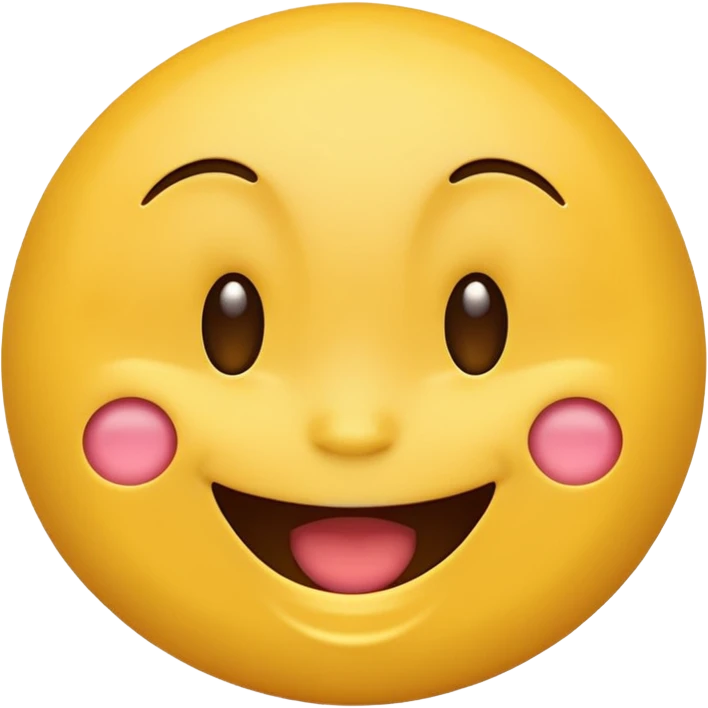 Emoji with a giggly face  emoji