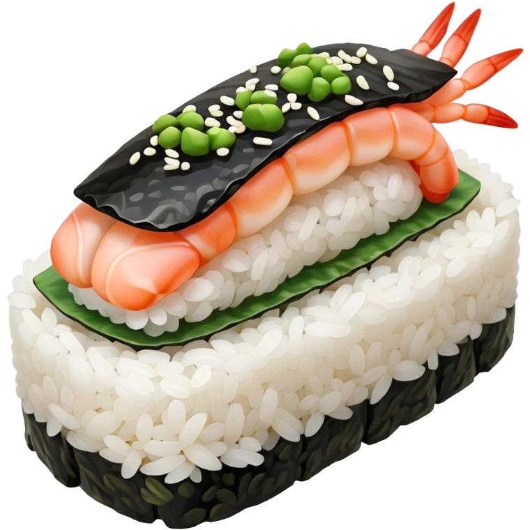 Shrimp sushi emoji