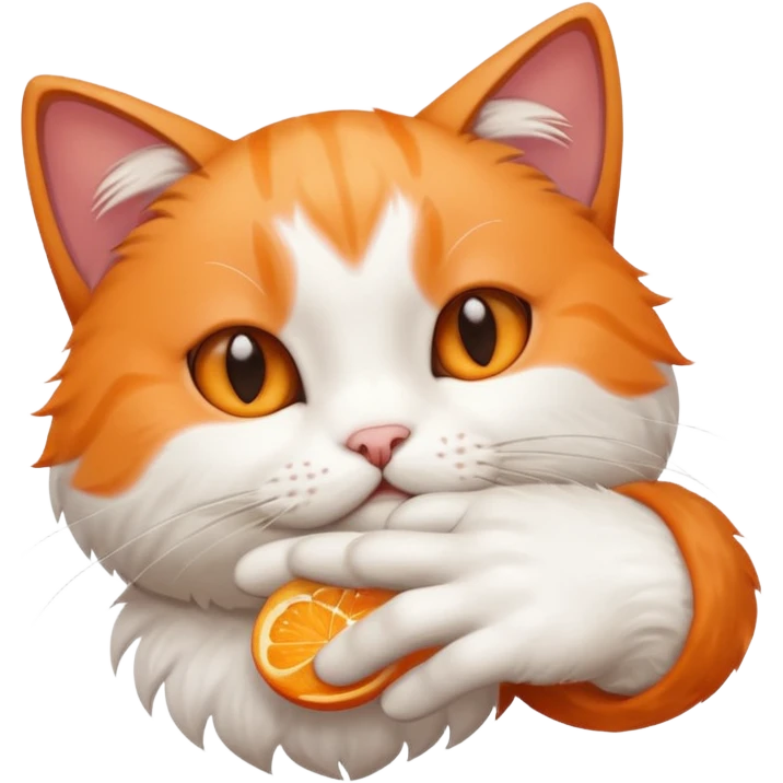 Finger inside cat emoji