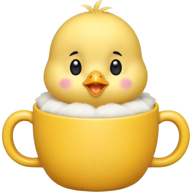 A small chick in a cup emoji
