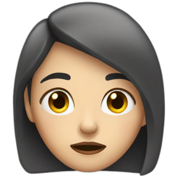 girl very very tired emoji